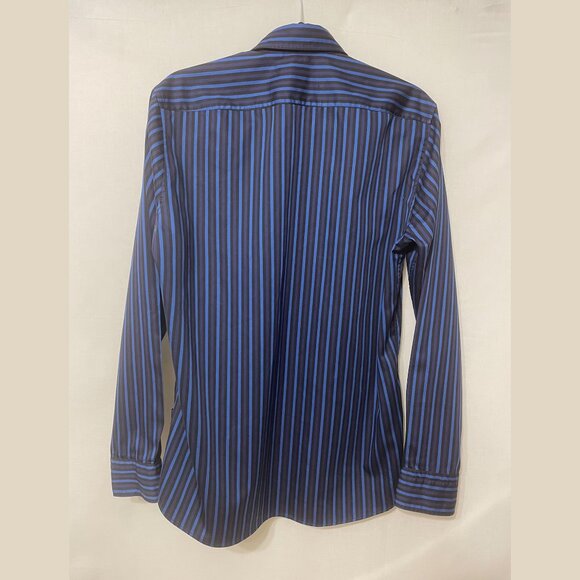 Hugo Boss Blue Striped Button Up - Picture 2 of 6